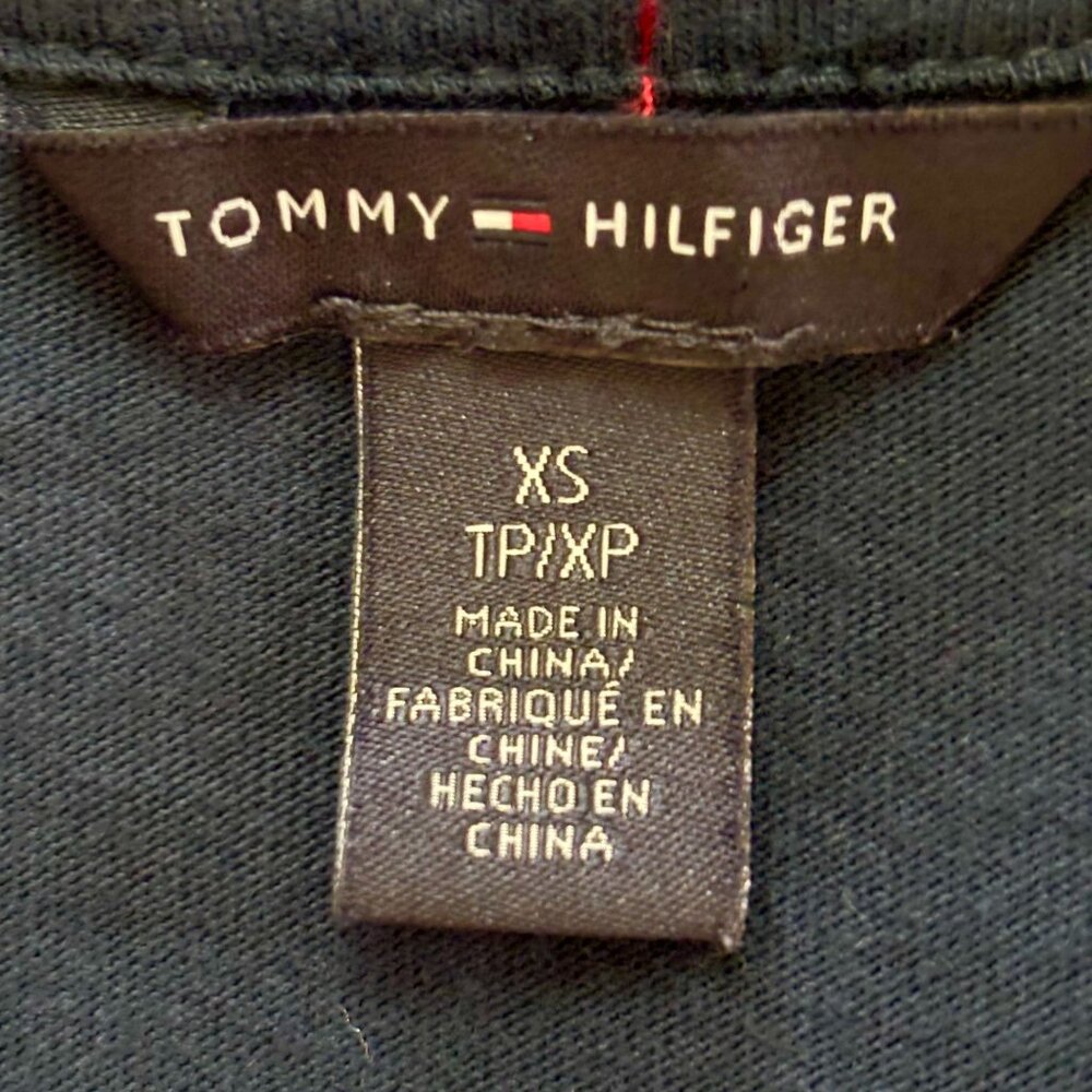 Tommy Hilfiger - Pleated Bib LS Henley w/Roll Tab‎ Sleeves - Navy - Size XS - Picture 9 of 11